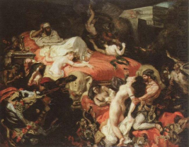 Eugene Delacroix the death of sardanapalus china oil painting image